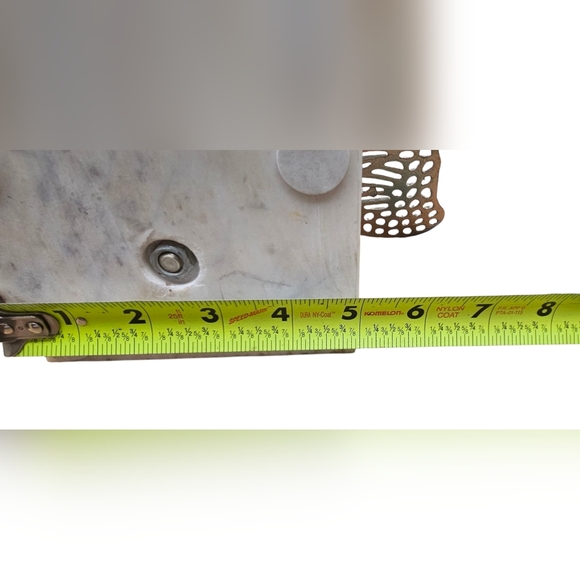 Beautiful Butterfly Decor Silver Metal Sculpture on Marble Stand 7"x11"x5"Tall - Picture 8 of 12